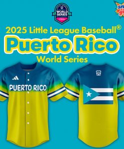 2025 Little League Puerto Rico World Series Baseball Jersey