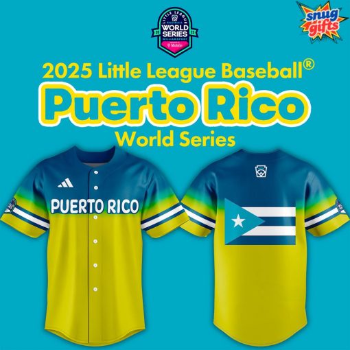 2025 Little League Puerto Rico World Series Baseball Jersey