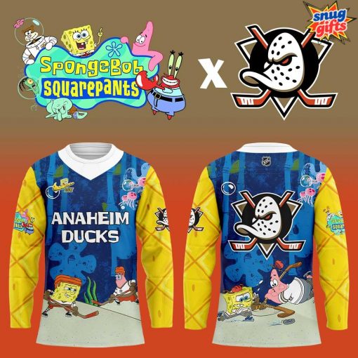 Anaheim Ducks x SpongeBob SquarePants Night Hockey Jersey