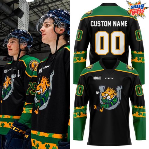 Barrie Colts St. Patrick’s Day 2025 Special Hockey Jersey