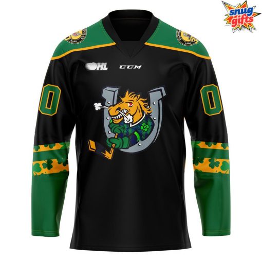 Barrie Colts St. Patrick’s Day 2025 Special Hockey Jersey