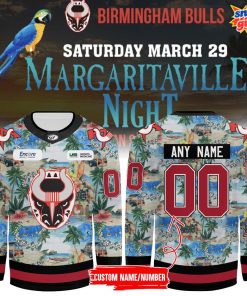 Birmingham Bulls Margaritaville Night 2025 Special Hockey Jersey