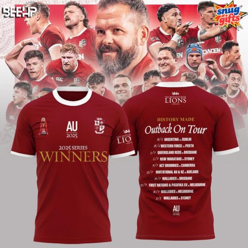British & Irish Lions 2025 Series Champions T-Shirt