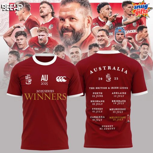 British & Irish Lions 2025 Series Champions T-Shirt