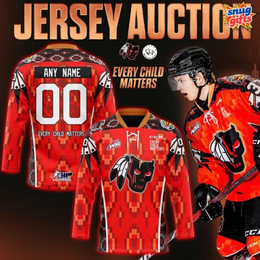 Calgary Hitmen Every Child Matters 2025 Special Hockey Jersey