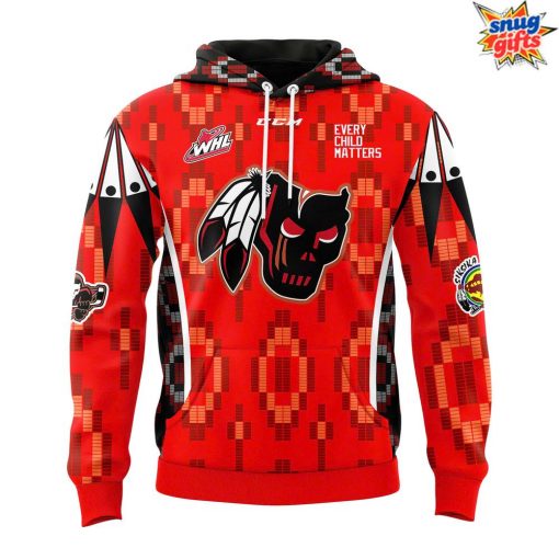 Calgary Hitmen Every Child Matters 2025 Special Hoodie
