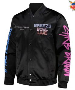 Chris Brown BREEZY BOWL Live STADIUM SERIES 2025 Bomber Jacket