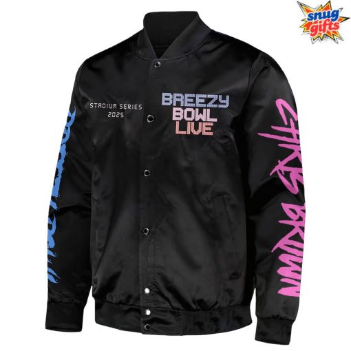 Chris Brown BREEZY BOWL Live STADIUM SERIES 2025 Bomber Jacket