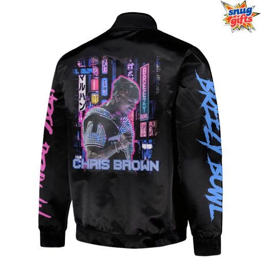 Chris Brown BREEZY BOWL Live STADIUM SERIES 2025 Bomber Jacket