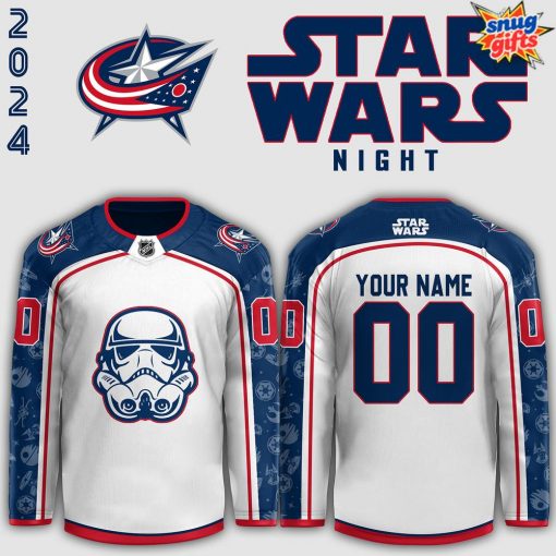 Columbus Blue Jackets 2024 Star Wars Night Hockey Jersey