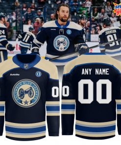Columbus Blue Jackets Alternate Breakaway Custom Hockey Jersey