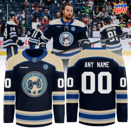 Columbus Blue Jackets Alternate Breakaway Custom Hockey Jersey
