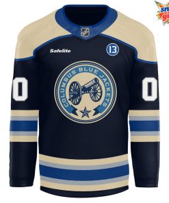 Columbus Blue Jackets Alternate Breakaway Custom Hockey Jersey