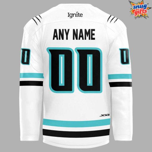 Columbus River Dragons 25-26 Season New White Hockey Jersey