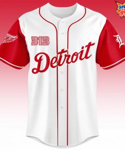 Detroit Red Wings x Tigers Night Limited Edition Baseball Jersey