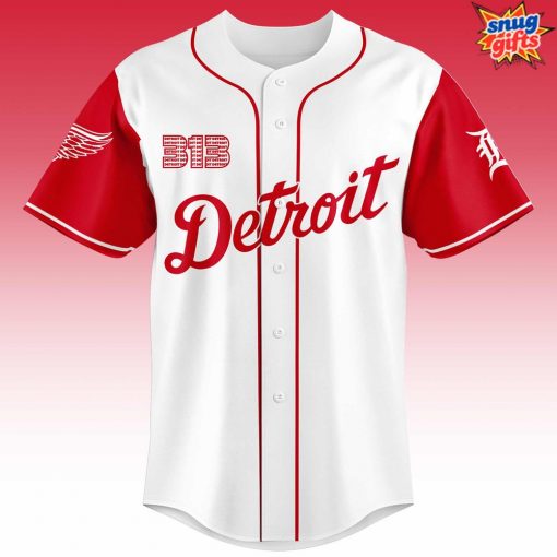 Detroit Red Wings x Tigers Night Limited Edition Baseball Jersey