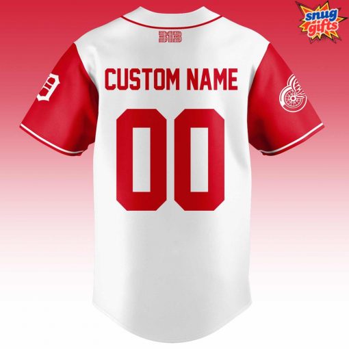 Detroit Red Wings x Tigers Night Limited Edition Baseball Jersey