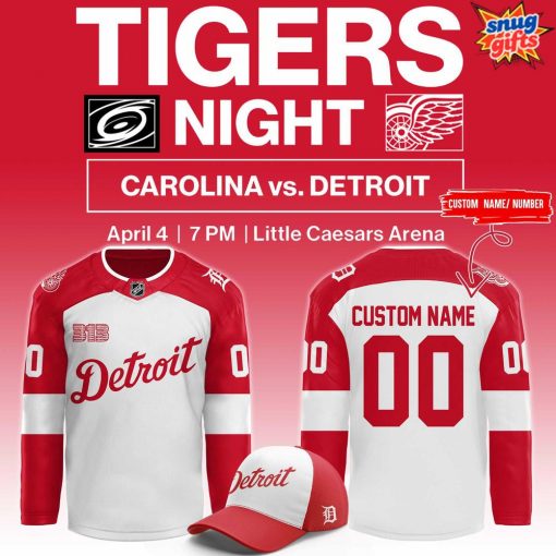 Detroit Red Wings x Tigers Night Limited Edition Hockey Jersey