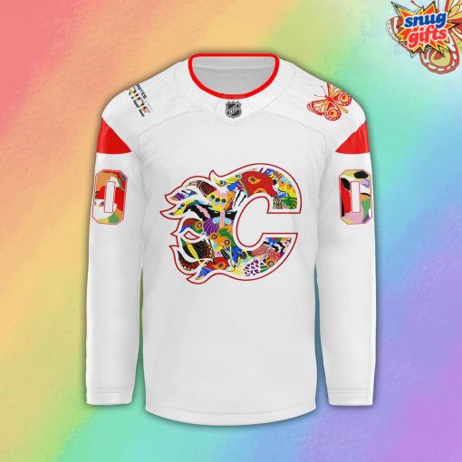 Flames Pride Night 2025 Special Edition Hockey Jersey
