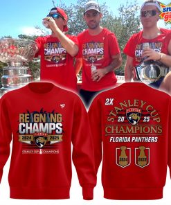 Florida Panthers 2X Stanley Cup Champions 2024/25 Sweatshirt
