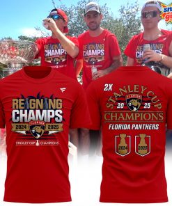 Florida Panthers 2X Stanley Cup Champions 2024/25 T-Shirt