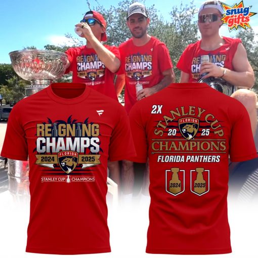 Florida Panthers 2X Stanley Cup Champions 2024/25 T-Shirt