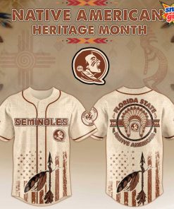 Florida State Seminoles Native American Heritage Month 2025 Special Baseball Jersey
