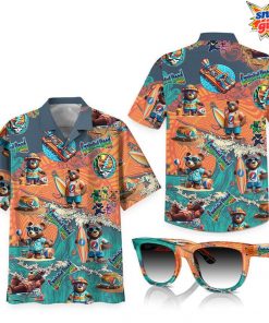 Grateful Dead Dancing Bears Hawaiian Shirt