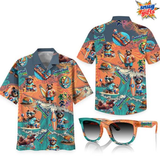 Grateful Dead Dancing Bears Hawaiian Shirt