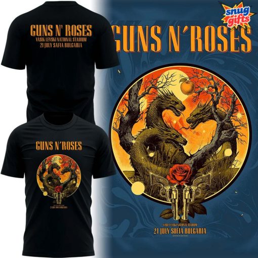 Guns N’ Roses World Tour to Bulgaria 2025 T-Shirt