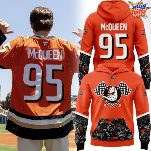 Lightning McQueen x Anaheim Ducks Special Hoodie
