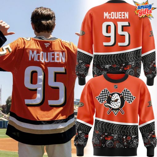 Lightning McQueen x Anaheim Ducks Special Sweatshirt