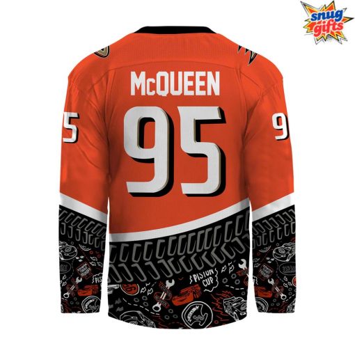 Lightning McQueen x Anaheim Ducks Special Hockey Jersey