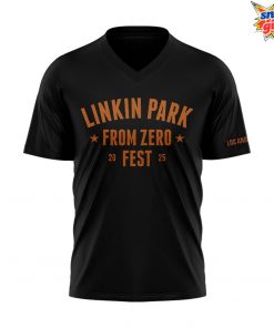 Linkin Park From Zero World Tour Los Angeles V Neck T Shirt 2