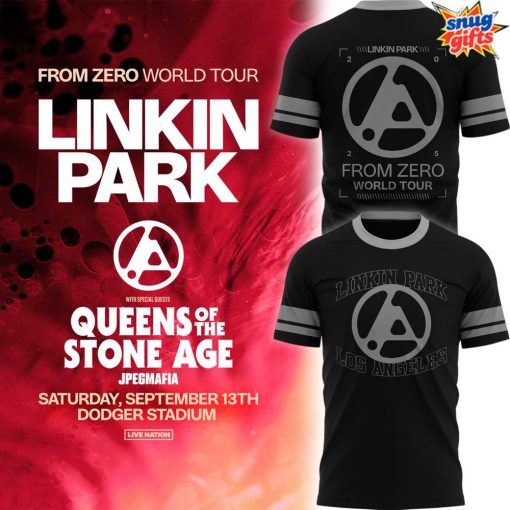 Linkin Park From Zero World Tour Los Angeles V-Neck T-Shirt