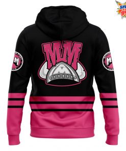 Macon Mayhem Cancer 2025 Black Pink Hoodie 3