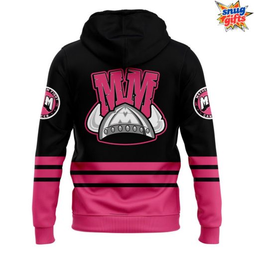Macon Mayhem Cancer 2025 Black Pink Hoodie