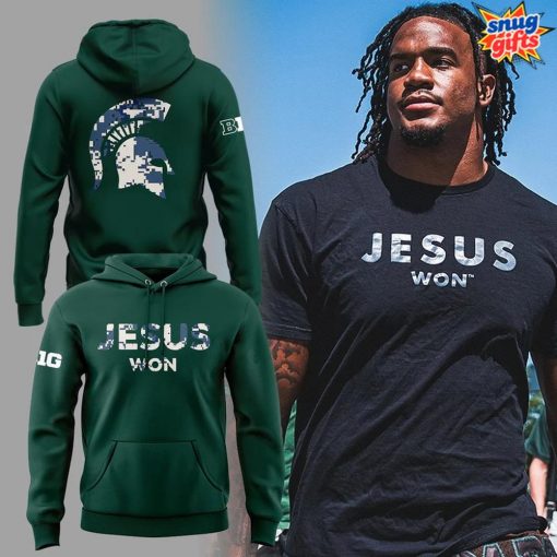 Michigan Spartans x Jesus Won 2025 Limited Edition Hoodie