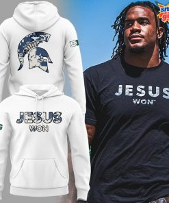 Michigan Spartans x Jesus Won 2025 Limited Edition Hoodie 3
