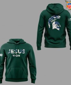 Michigan Spartans x Jesus Won 2025 Limited Edition Hoodie 4