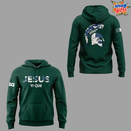Michigan Spartans x Jesus Won 2025 Limited Edition Hoodie