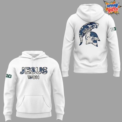 Michigan Spartans x Jesus Won 2025 Limited Edition Hoodie