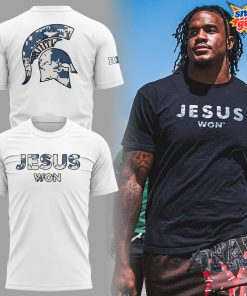 Michigan Spartans x Jesus Won 2025 Limited Edition T Shirt 1