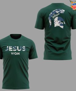 Michigan Spartans x Jesus Won 2025 Limited Edition T Shirt 4