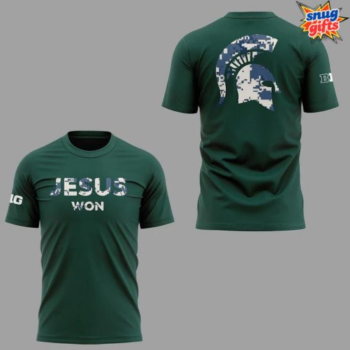 Michigan Spartans x Jesus Won 2025 Limited Edition T-Shirt