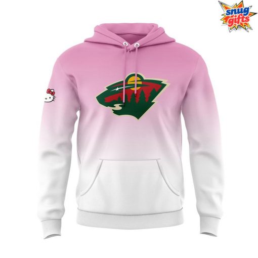 Minnesota Wild Camouflage Hello Kitty Night Game Hoodie