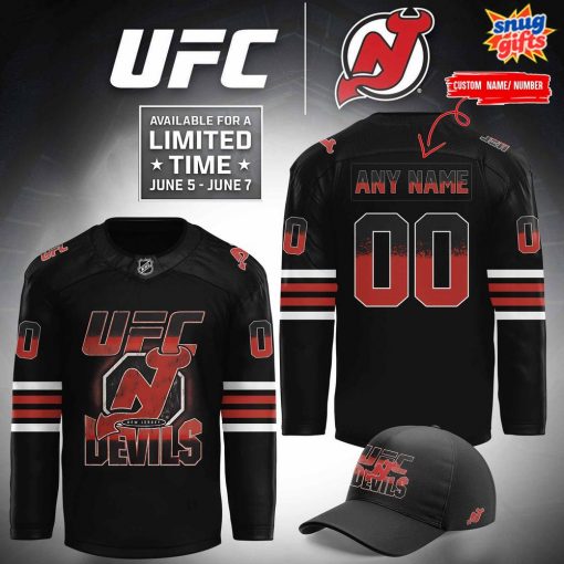 New Jersey Devils x UFC 2025 Special Edition Hockey Jersey