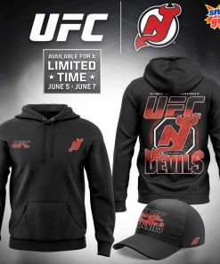 New Jersey Devils x UFC 2025 Special Edition Hoodie