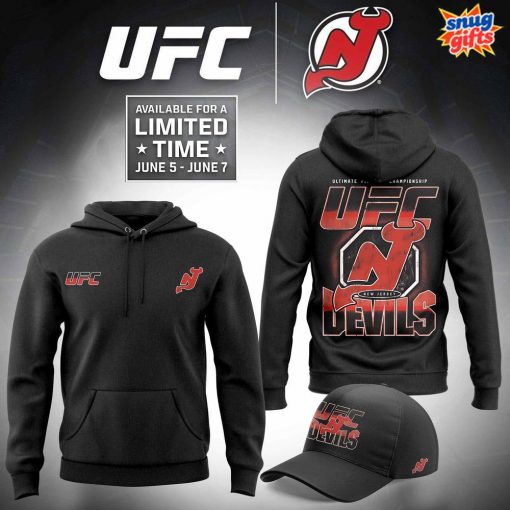 New Jersey Devils x UFC 2025 Special Edition Hoodie