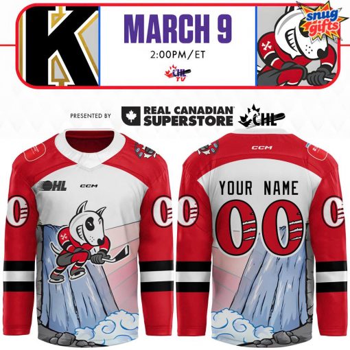 Niagara IceDogs x CHL Cliff Charge Custom Hockey Jersey